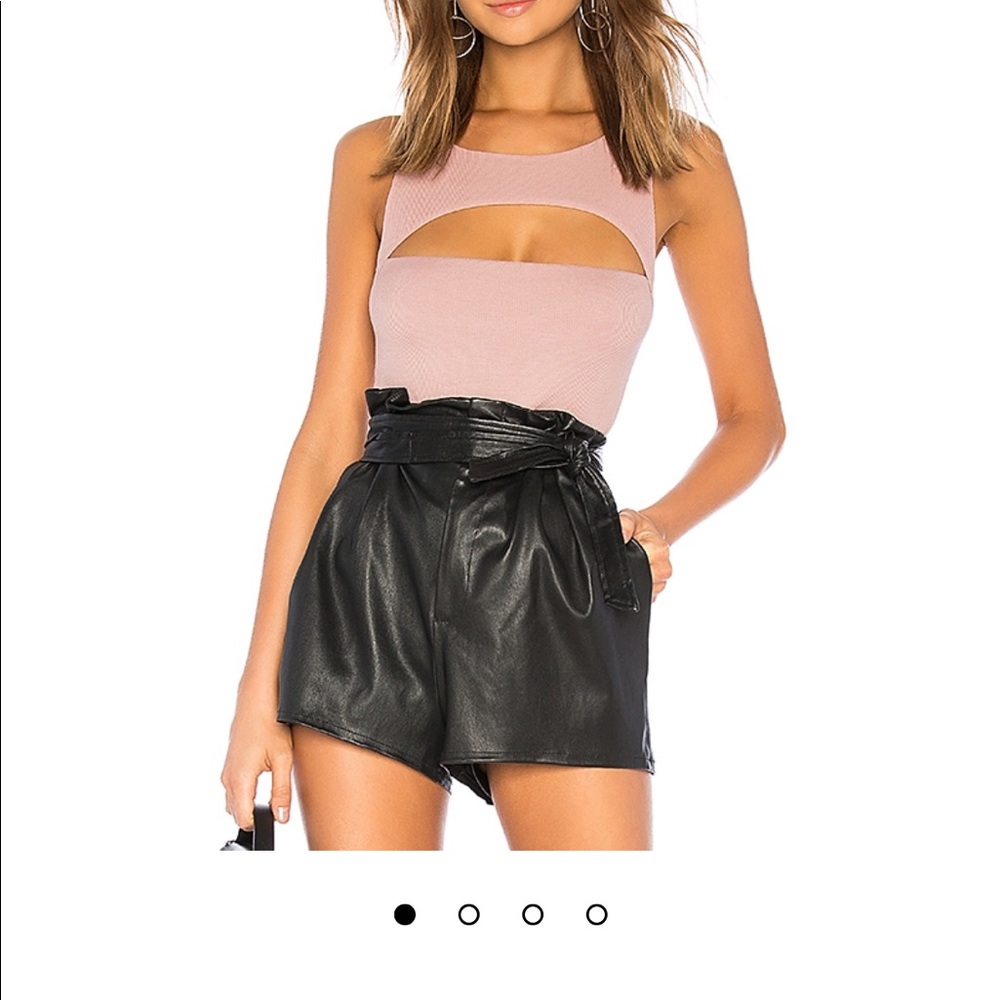 Kingsley Cut Out Tank in Rose Silk